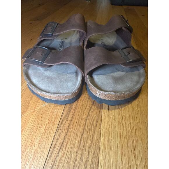 Aerothotic Buckle Slide Sandals Suede Leather Comfort Men’s Sz 43 (US 10) main image 5